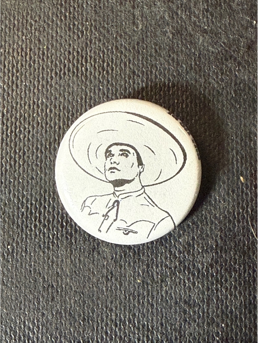 Vintage Mexican Charro Hat Pin Button Badge